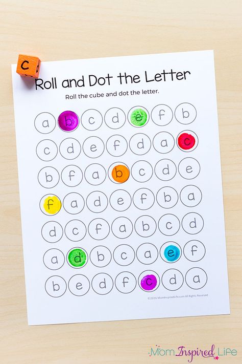 Roll and dot the letter alphabet game. Identify Alphabet Activities, Small Group Letter Recognition, Roll And Write Letters, Identifying Letters Preschool, Prek Group Activities, Identify Letters Activities, Group Activities For Preschool, Preschool Small Group Activities, Group Activities For Preschoolers