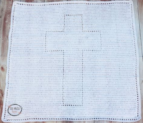 Cross Crochet Blanket, Simple Crochet Blanket, Crochet Quilts, Rib Knit Scarf, Cross Blanket, Rib Stitch Knitting, Too Much Love, Wave Crochet, Crochet Baby Blanket Free Pattern