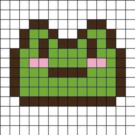 Pixel Art Animals, Dekorasi Halloween, Pola Kotak, Lukisan Comel, Modele Pixel Art, Easy Perler Bead Patterns, Easy Perler Beads Ideas, Easy Pixel Art, Pixel Art Templates