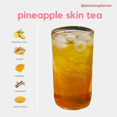 Pineapple Ginger Tea Recipe, Pineapple Morning Drink, Pineapple Tea Recipe Benefits, Pineapple Rind Tea Recipe, Pineapple Skin Tea Recipe, Pineapple Drinks Healthy, Pineapple Skin Drink, Pineapple Skin Tea Benefits, Pineapple Tea Benefits