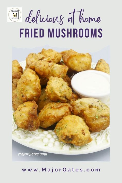 Batter For Fried Mushrooms, Fried Sliced Mushrooms, Deep Fried Mushrooms Batter Recipe, Deep Fried Mushrooms Batter, Fried Mushrooms Batter, Mushroom Cobbler, Fried Mush, Deep Fried Mushrooms, Fried Mushroom Recipes