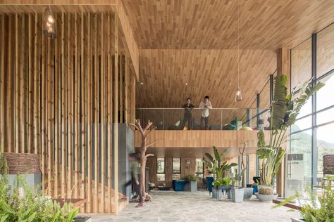 Tourist Center of Anlong Limestone Resort by 3andwich Design and He Wei Studio Bakery Shop Interior, Resort Design Plan, Tourist Center, Plans Architecture, Clinic Interior Design, Interior Shutters, Site Analysis, Kiosk Design, Resort Design