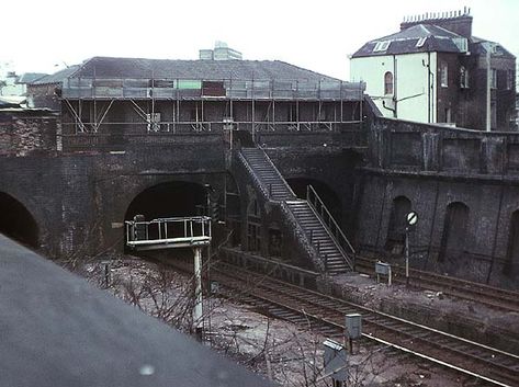 Disused Stations: Camden Road station Modelling Inspiration, Odd Pictures, Camden Road, Abandoned Railway, Disused Stations, Old Train Station, British Architecture, Railway Bridges, Wwii Photos