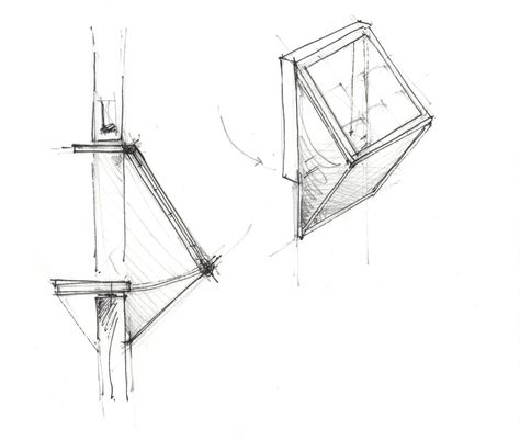 Gallery of See “More Sky” with These Collapsible Window Seats - 6 Collapsible Window, Folding Architecture, Post Modernism, Window Seating, Folding Windows, Window Architecture, Window Detail, Window Seats, Architecture Model House