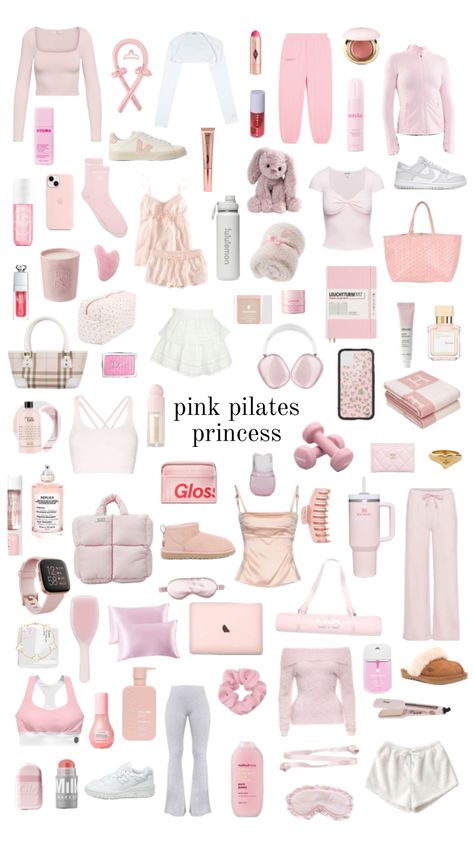 #pinkpilatesprincess #pink #pinkaesthetic #itgirl #itgirlaesthetic #alo #skims #lululemon #soldejaneiro #charlottetilbury #rarebeauty #glossier #replica #stanleycup Xmas List Ideas, Girly Christmas Gifts, Pretty Pink Princess, Pink Lifestyle, Pink Pilates, Pretty Skin Care, Cute Lazy Day Outfits, Model Aesthetic, Lazy Day Outfits