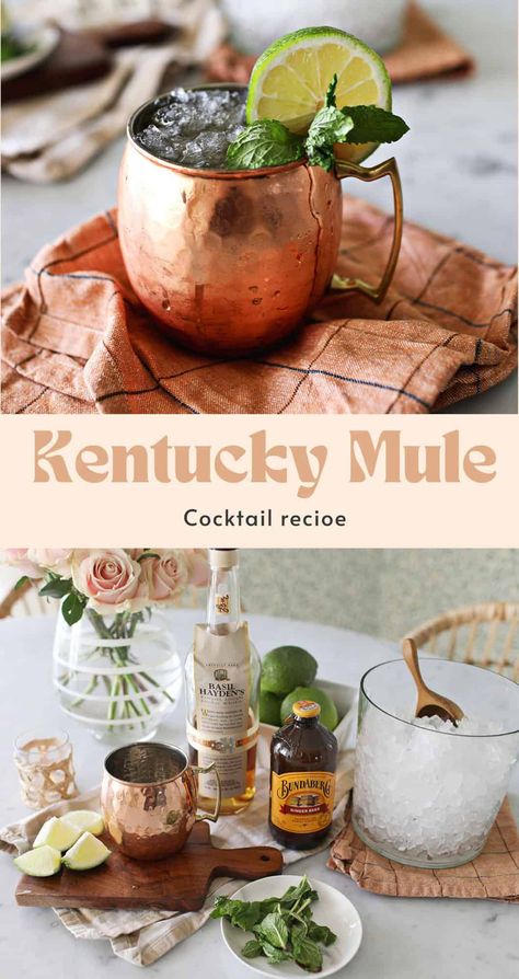 Kentucky Mule Cocktail - A Beautiful Mess Kentucky Mule Recipe, Kentucky Mule, Mule Cocktail, Mule Recipe, Cocktails To Try, Best Bourbons, Bourbon Cocktails, A Beautiful Mess, Mixed Drinks Recipes