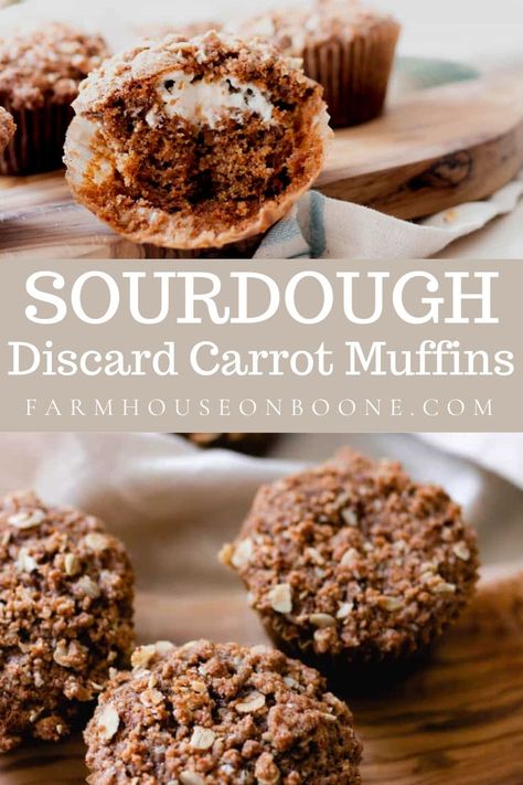 Sourdough Discard Apple, Date Muffins, Sourdough Muffins, Carrot Cake Muffins, Carrot Muffins, Sourdough Discard, Apple Sauce, Quick Bread Recipes, Sourdough Recipes