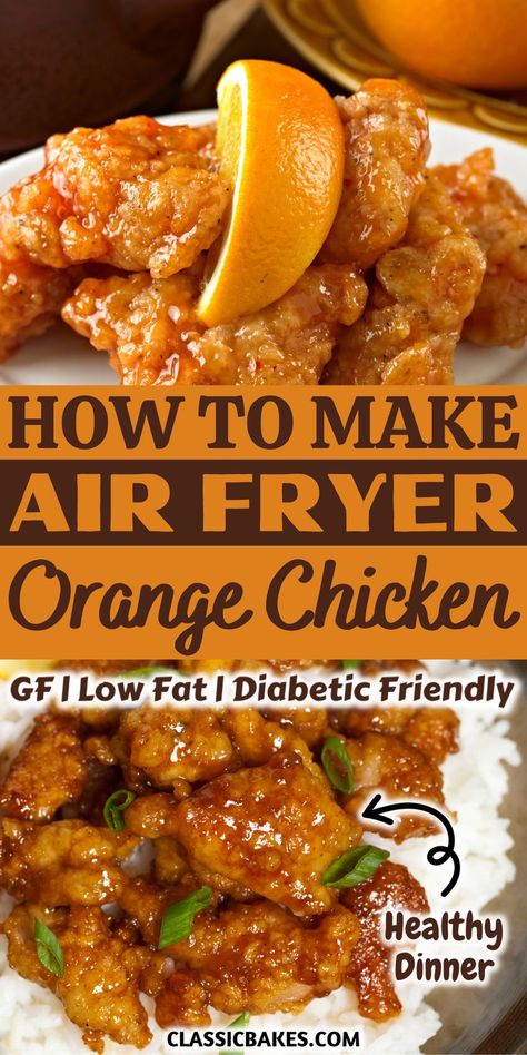 Air Fryer Orange Chicken, New Air Fryer Recipes, Air Fryer Cooking Times, Cooks Air Fryer, Air Fried Food, Air Fryer Oven Recipes, Air Fry Recipes, Air Fryer Recipes Chicken, Air Fryer Dinner Recipes