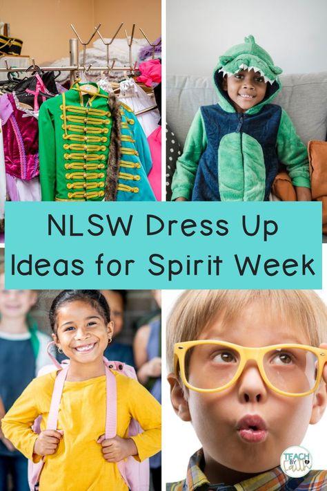 dress-up-ideas-for-spirit-week Lutheran Schools Week Ideas, Dress Up Days For School, Ideas For Spirit Week, Dress Up Days, Dress Up Ideas, Black Halloween Dress, Preschool Snacks, School Week, Spring Fun