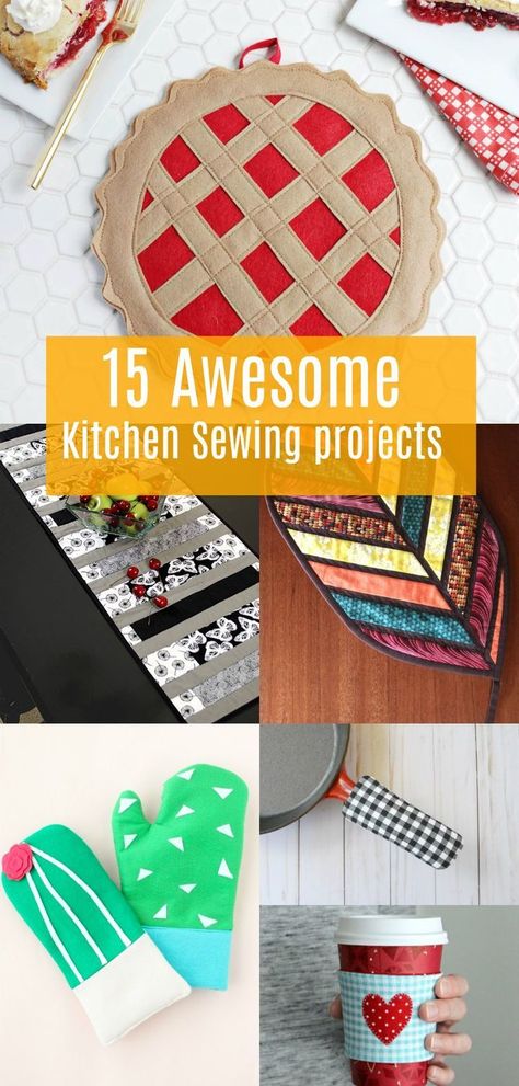 Kitchen Sewing Projects, Floor Printable, Kitchen Sewing, Sewing Patterns Free Women, Trendy Sewing Patterns, Kitchen Christmas Gifts, Christmas Sewing Projects, Kitchen Christmas, Sewing Business