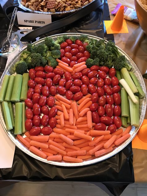 Iron Man Triathlon Veggie Tray Superhero Veggie Tray, Iron Man Triathlon, Iron Man Party, Iron Man Race, Iron Man Birthday, Vegetable Tray, Ironman Triathlon, Avengers Birthday, Veggie Tray