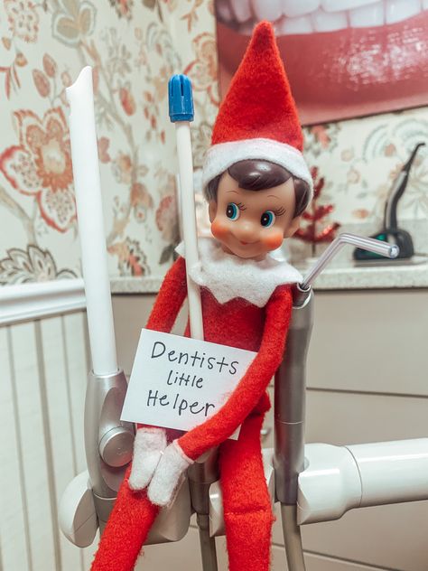 Dental Office Christmas Decorations, Christmas Dental Office Decor, Dental Office Christmas Decor, Dental Elf On The Shelf Ideas, Dental Fun, Dental Office Decor, Dental Gifts, Dental Marketing, Christmas Giveaways