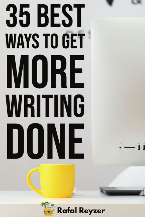 Are you looking for a way to get more writing done? In this article you will find 35 ways that will let you boost your productivity and performance and achieve your writing goals faster. All of the ideas here are backed up by science. #writing #productivity Writing Productivity, Productivity Ideas, Outlining A Novel, Plotting A Novel, Science Writing, Time Management Techniques, Writer Tips, Nonfiction Writing, Work Productivity