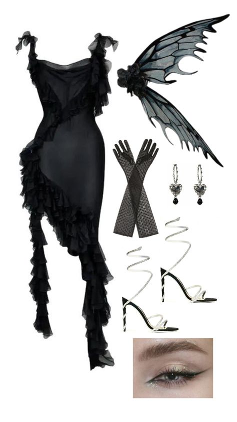 Dark Fairy Costume, Pretty Halloween, Mode Kpop, Fairy Costume, Mode Inspo, Looks Chic, Halloween Kostüm, Costume Outfits, Kpop Fashion Outfits