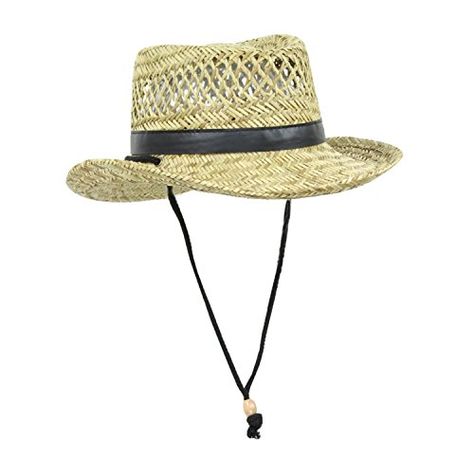 Mens Beach Hats, Flat Top Hat, Mens Sun Hats, Straw Sun Hat, Black Vegan, Hat For Man, Flats Top, Hot Days, Black Trim