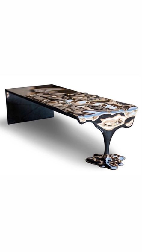 Futuristic Table, 3d Metal Art, Modern Classic Furniture, House Interior Design Styles, Ceramic Stool, Futuristic Furniture, Luxury Dining Room, Metal Furniture, Art Furniture