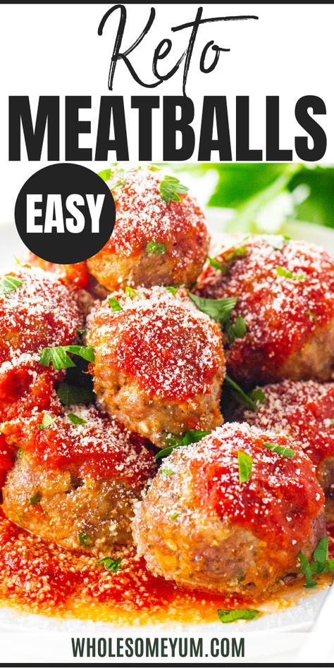 Keto Meatballs Keto Baked Meatballs, Keto Italian Meatballs, Keto Chicken Meatballs Low Carb, Keto Meatball Recipes, Meatballs Keto, Sugar Foods, Meat Board, Carb Dishes, Keto Meatballs