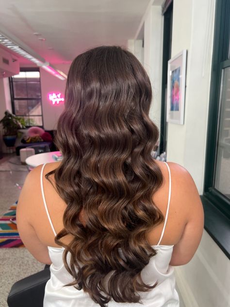 Wedding hair, Bridal hair, glam waves, Hollywood waves, loose waves, bride Bridal Hair Glam, Grad Hair, Wedding Hair Bridal, Hair Glam, Long Hair Waves, Glam Waves, Formal Hair, Pale Girl, Hollywood Waves