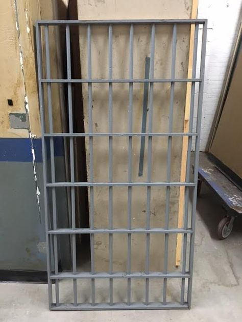 Make A Jail Cell, Jail Halloween Decorations, Diy Jail Cell Prop, Trunk Or Treat Jail Theme, Diy Jail Cell, Jail Cell Prop, Matilda Musical, Pvc Gate, Chicago Broadway