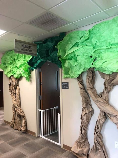 Jungle Hallway Theme, Wild Life Vbs Decoration, Vbs Jungle Decorations, Jungle Hallway Decorations, Great Jungle Journey Vbs, The Great Jungle Journey Vbs Decorations, Jungle Theme Vbs Decorations, Vbs Jungle Theme Decorations, Jungle Journey Vbs 2024 Decorations