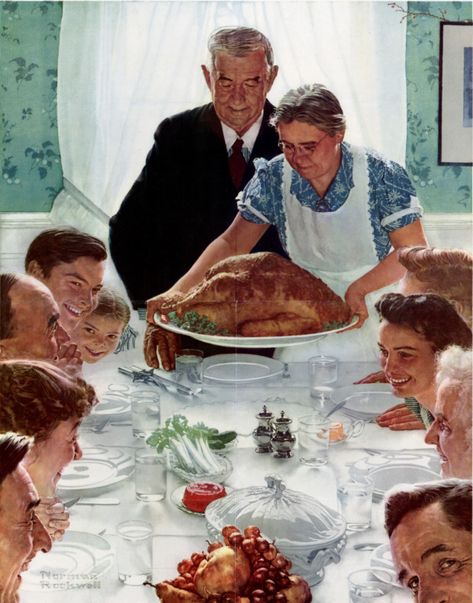 Norman Rockwell Thanksgiving, Norman Rockwell Prints, Arte Pulp, Southern Thanksgiving, Norman Rockwell Art, Rockwell Paintings, Norman Rockwell Paintings, Thanksgiving Pictures, Thanksgiving Inspiration