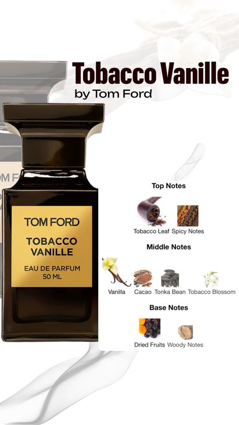 Tobacco Vanille by Tom Ford #tomford #tomfordperfume #perfume #tobaccovanille Tom Ford Perfume, Perfume And Cologne, Perfume Lover, Fall Scents, Perfume Collection, Fragrances Perfume, Tom Ford, Scents, Ford