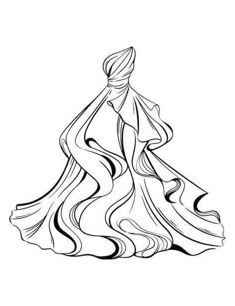 49 Stunning Dress Coloring Pages For Kids And Adults - Our Mindful Life Dress Drawing Outline, Fashion Colouring Pages, Dress Coloring Pages, Dresses Coloring Pages, Dress Outline Drawing Sketch, Fashion Coloring Pages, Dress Coloring Pages Fashion Designers, Dress Outline, Fashion Coloring Book