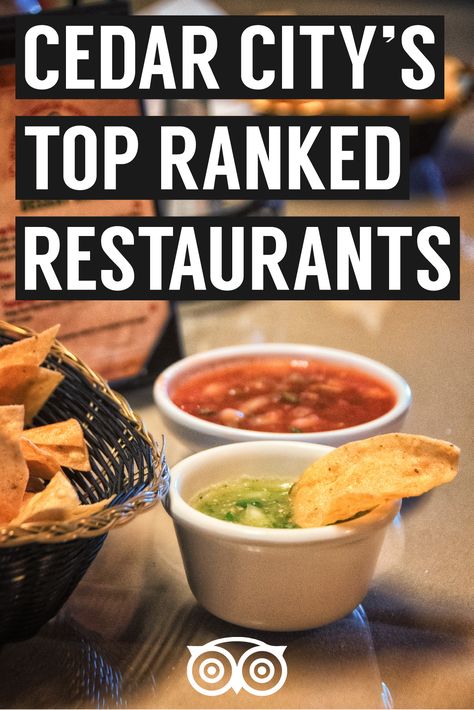 Cedar City's top ranked restaurants via the travelers on Trip Advisor. #CedarCityEats #VisitCedarCity Utah Restaurants, Utah Food, Cedar City Utah, Island Survival, Brunch Places, Cedar City, City Restaurants, Food Places, Best Dining