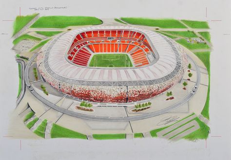 Soccer City Art (South Africa Soccer Stadium) @ www.sportsstadiaart.co.uk Available on a variety of merchandise....  Prints Framed Prints Canvas Prints Puzzles Mugs Mouse Mats T-Shirts Mobile Covers Key Rings Fridge Magnets Soccer City Stadium, Soccer Stadium, Art Tools Drawing, Cute Doodles Drawings, Mobile Covers, Art Tools, City Art, Doodle Drawings, Cute Doodles