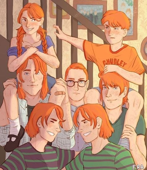 Citate Harry Potter, Weasley Family, Harry Potter Illustrations, Buku Harry Potter, Harry Potter Images, Images Harry Potter, Harry Potter Artwork, Harry Potter Comics, Harry Potter Tumblr