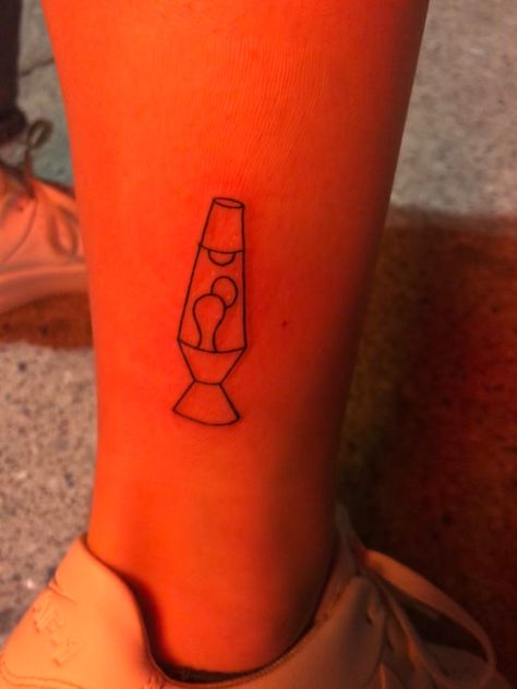 Cool Filler Tattoos, Small Lava Lamp Tattoo, Lava Lamp Tattoo Simple, Lighter Tattoo Minimalist, Lava Lamp Tattoo, Dab Tattoo, Tattoos Simplistic, Dainty Flower Tattoos, Tattoos Dainty