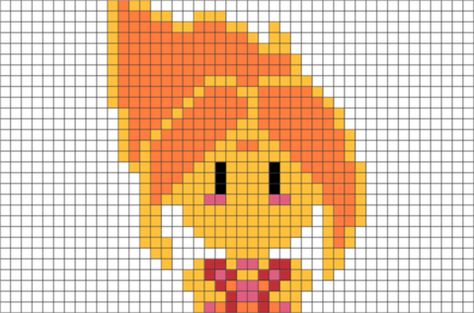 Adventure Time Flame Princess Pixel Art Princess Pixel Art, Adventure Time Pixel Art, Adventure Time Flame Princess, Adventure Time Princesses, 8 Bit Art, Cross Stitch Beginner, Flame Princess, Easy Pixel Art, Minecraft Pixel Art