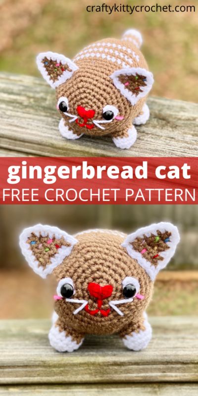 Free Crochet Dog Patterns, Gingerbread Cat, Gingerbread Dog, Amigurumi Cats, Crochet Gnomes, Amigurumi Inspiration, Christmas Amigurumi, Crochet Christmas Ornaments Free, Dog Patterns