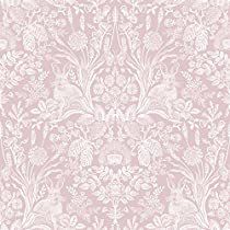 Dusky Pink Wallpaper, Rabbit Wallpaper, Woodland Wallpaper, Coral Wallpaper, Coral Background, Navy Wallpaper, Luxury Wallpaper, Wallpaper Rolls, Damask Wallpaper