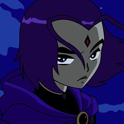 Random Art, Teen Titans, The Arts, Purple Hair, A R, Tumblr, Purple, Hair, Blue