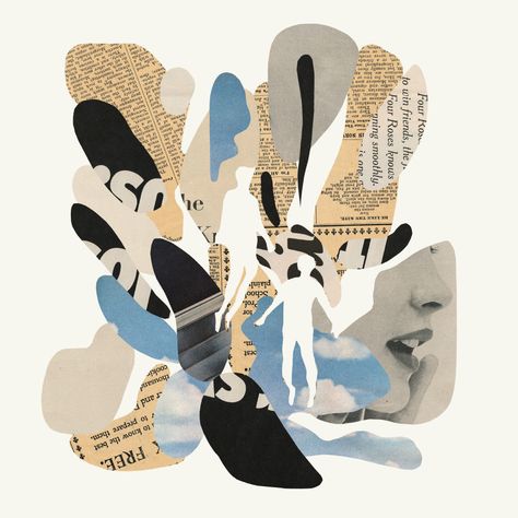 Keith Negley, Space Collage, Collage Art Projects, Collage Art Mixed Media, Artist Portfolio, Artist Community, Negative Space, Paper Collage, Art Paint