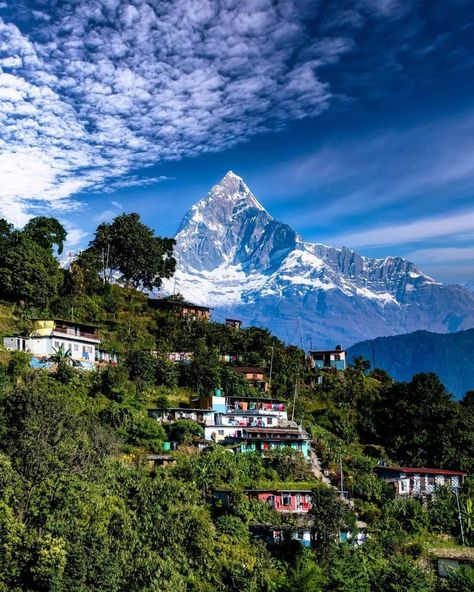 ➡️ Beautiful village near pokhara, Kaski 😍😍🥰. #unseenhimalayas #nepal #himalayangeographic #explore #pokhara #trekinnginnepal #wanderlusttravel #travellerphoto #trekkingadventure Mountains In India, Nepal Culture, Himalayas Mountain, Annapurna Circuit, Wallpaper Earth, Nepal Travel, Ghost Photos, Medical Tourism, Landscape Art Painting