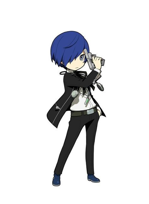 Persona Q2 - Makoto Yuki Persona Q2 Art, Yuki Makoto, Persona Q2, Minato Arisato, Makoto Yuki, Persona Q, Watch Drawing, Persona 5 Anime, Shin Megami Tensei Persona