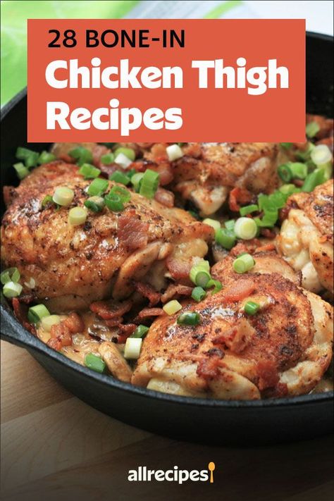 Ch8cken Thigh Recipes, Bone In Chicken Thigh Dinner Recipes, Quick Bone In Chicken Thigh Recipes, Bone In Chicken Thigh Sheet Pan Recipes, Cast Iron Chicken Thigh Recipes, One Pan Chicken Thigh Recipes, Chicken Thigh Recipes For Two, Bone In Chicken Thigh Casserole Recipes, Skin On Bone In Chicken Thigh Recipes Baked