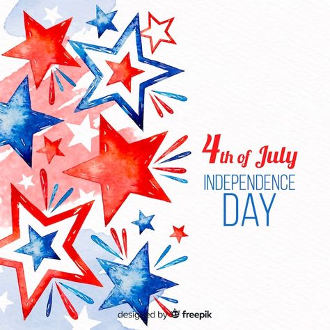 Memorial Day Quotes, 4th Of July Clipart, Watercolor Party, Holiday Graphics, July Baby, Blender Tutorial, Background Watercolor, July Party, Happy 4 Of July