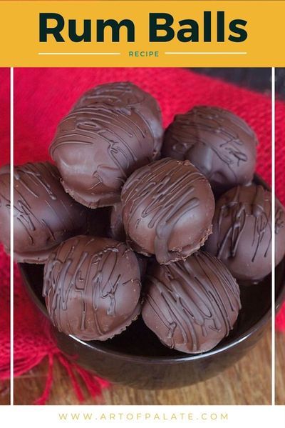 These delicious Brownie truffles | Rum Balls are chewy on the inside with a chocolate coating on the outside. The best part is the flavor of rum in brownies. If you don’t want alcohol, use fruit juice. | www.artofpalate.com Christmas Desserts With Alcohol, Leftover Brownies, Rum Fudge, Rum Ball, Rum Truffles, Truffle Recipe Easy, Dessert Charcuterie, Brownie Truffles, Bourbon Balls