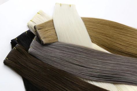 Hair factory directly provide all types of hair extensions, including tape hair, clip hair, tip hair, nano, micro ring… etc. Please contact me if any inquiry. #ponytails #tapeextensions #hairextensionspecialists #clipin #tapein #utape#flattip #nanon #hairbulk #utip #chicagohairextensions#tapeinextension#sewinweave#hairextensiontraining#blondeextensions#hairextensionsmanchester#hairextensionsnyc#hairtransformation#extensiones#microrings#scottsdalesalon#virginhairextensions#utahhairextensions#exte All Types Of Hair, Types Of Hair Extensions, Types Of Hair, Hair Vendor, Tape In Extensions, Clip Hair, Hair Clip, Hair Extensions, Hair Clips