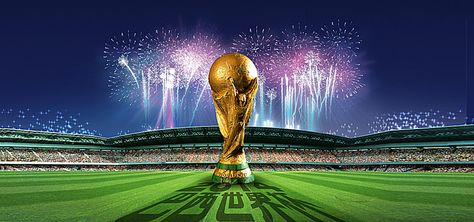 World cup banner Boys Bedroom Colors, Divine Mercy Image, Football Background, Fireworks Background, Football Banner, Football Cups, Ads Creative Advertising Ideas, Soccer Stadium, Drinks Logo