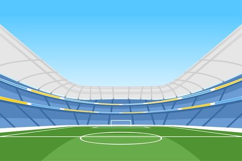 Soccer Football Stadium Colored Vector for Background Football Stadium Illustration, All Kinds, Shape Silhouette, Soccer Stadium, Sports Stadium, Sports Arena, Football Stadium, Day Time, Football Stadiums