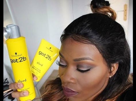 Comment fixer sa Perruque avec le Gel/Colle GOT2BE de SCHWARZKOPF - YouTube Got To Be Glued Hair Spray, Got To Be Glued Hair Gel, Got 2 Be Glued Gel, Lace Front Glue, Wigs Install, Wig Tutorials, Got2b Glued, Lace Wig Glue, Art Fer