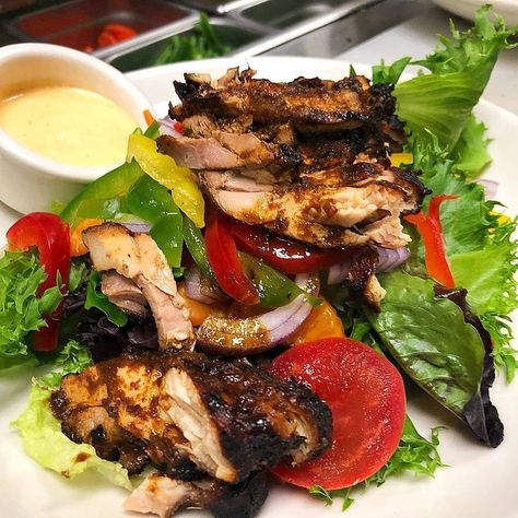 Jerk Salad, Salad Supreme Recipe, Jerk Chicken Salad, Jerk Paste, Marinating Chicken, Jerk Recipe, Chicken Salad Dressing, Jerk Chicken Recipe, Marinated Chicken Thighs