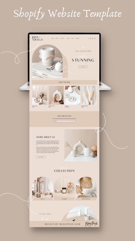 Shopify website template for e-commerce. No code website. # website #websitetemplate #shopify #nocode #ecommerce #marketing #smallbusiness# webdesign Website Banners Design Inspiration, Shopify Product Page, Product Section Website Design, Minimalist Ecommerce Website Design, Shopify Website Design Templates, Website Design Phone, About Me Website, Shopify Website Design Inspiration, Aesthetic Website Design