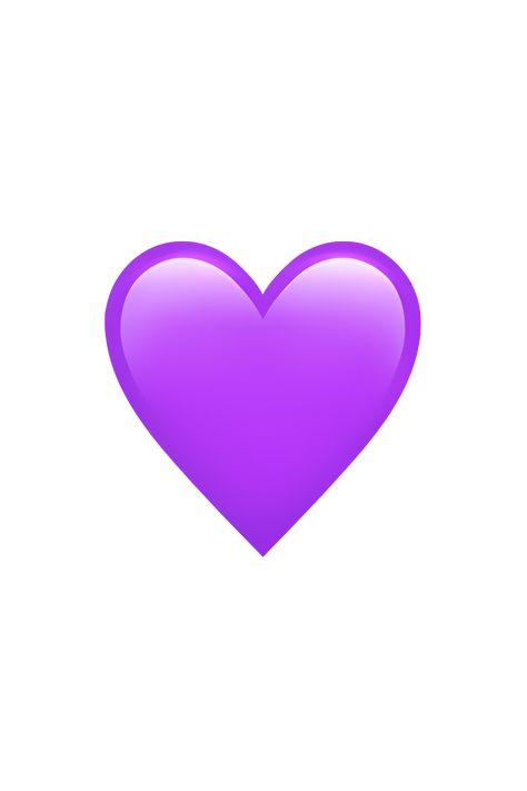 Ios Emoji Iphone, Bday Stickers, Purple Heart Emoji, Purple Heart Sticker, Heart Emoji Stickers, Picture Of Heart, Purple Love Heart, Purple Emoji, Draw A Heart