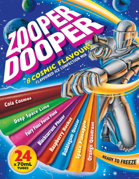 Zooper Doopers Zooper Doopers, Free Pantry, Ice Blocks, Fairy Floss, School Lunch, Deep Space, Lunch Ideas, Wellness Tips, Bubble Gum