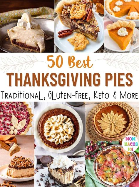 Best Thanksgiving Pie Recipes Keto Pie Recipes, Dairy Free Pie Recipes, Thanksgiving Pies Easy, Gluten Free Pies Recipes, Pear Pie Recipe, Dairy Free Pies, Silk Pie Recipe, Dessert Thanksgiving, Paleo Pumpkin Pie